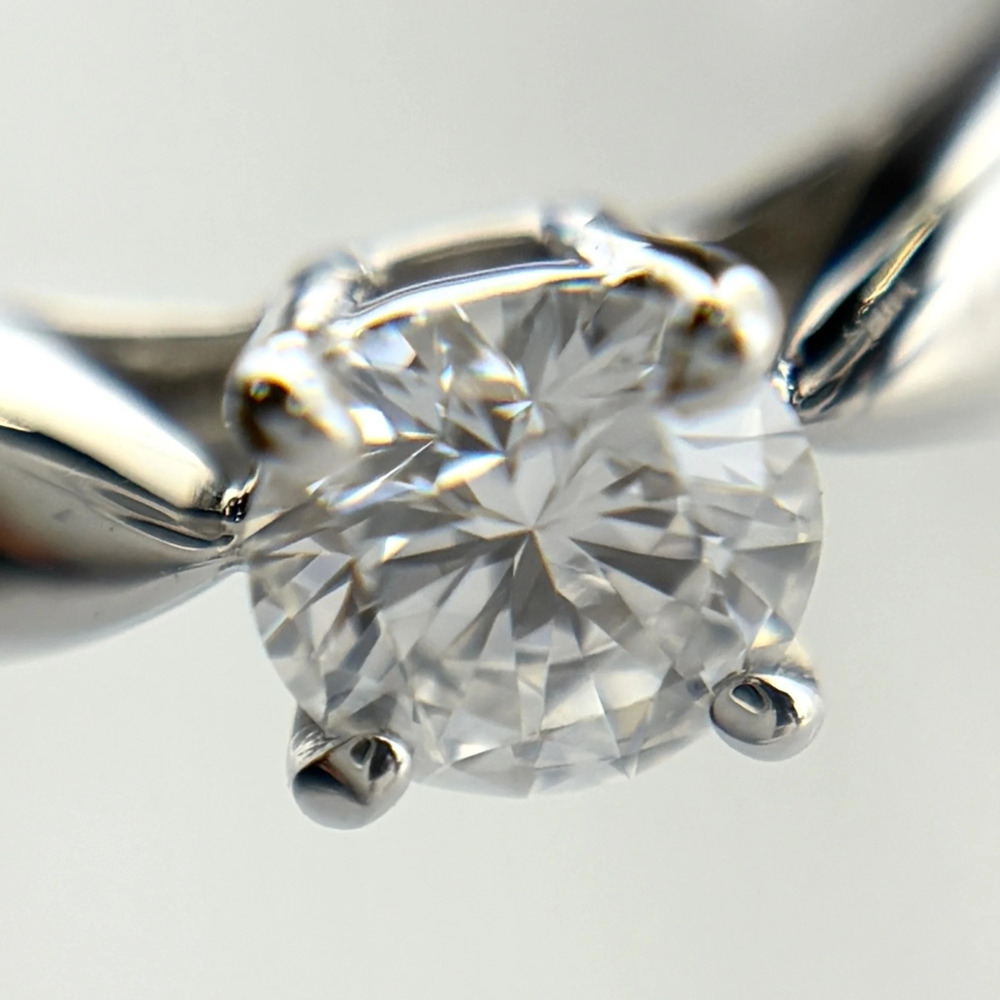 TIFFANY Silver Diamond Ring - Picture 2 of 9